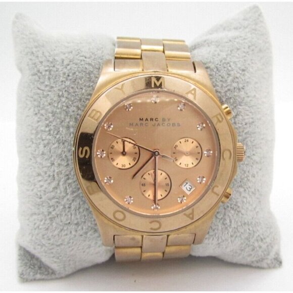 Women Marc by Marc Jacobs Quartz WR Analog 40mm Round Watch (G774) "New Battery" - Picture 1 of 11